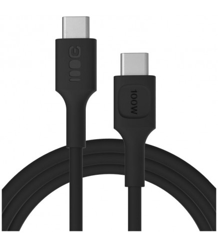 KABEL USB-C / USB-C Greencell PowerFlex 200cm PD 100W czarny silikonowy