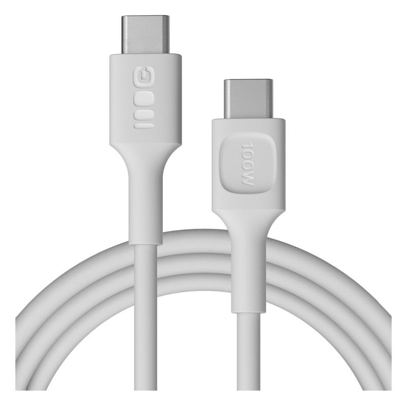 KABEL USB-C / USB-C Greencell PowerFlex 200cm PD 100W biały silikonowy