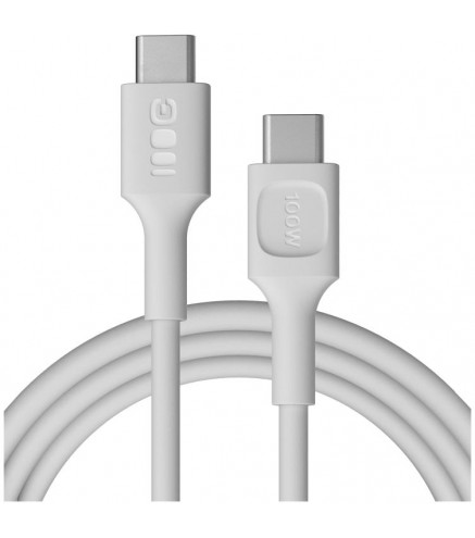 KABEL USB-C / USB-C Greencell PowerFlex 200cm PD 100W biały silikonowy