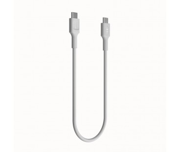 KABEL USB-C / USB-C Greencell PowerFlex 30cm PD 100W biały silikonowy