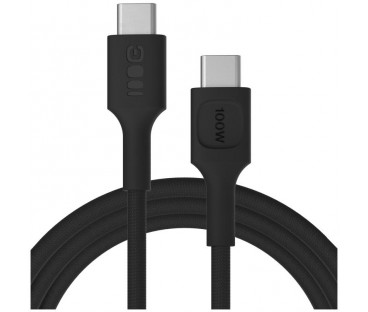 KABEL USB-C / USB-C Greencell PowerStream 200cm PD 100W czarny w oplocie