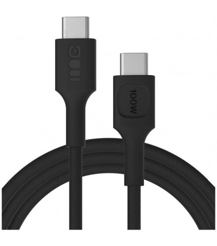 KABEL USB-C / USB-C Greencell PowerStream 200cm PD 100W czarny w oplocie