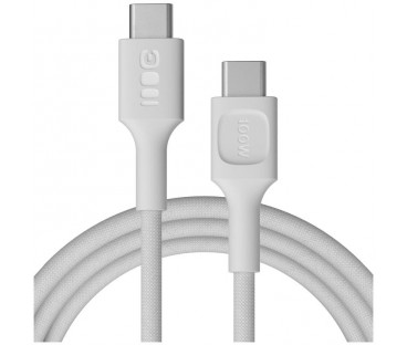 KABEL USB-C / USB-C Greencell PowerStream 200cm PD 100W biały w oplocie