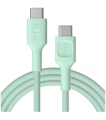 KABEL USB-C / USB-C Greencell PowerStream 200cm PD 100W zielony w oplocie