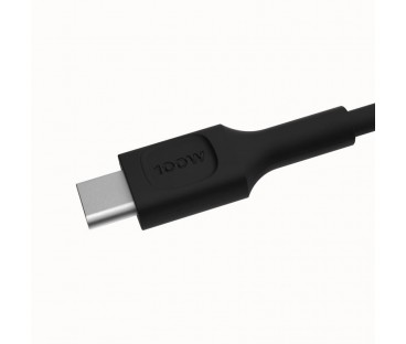 KABEL USB-C / USB-C Greencell PowerFlex 30cm PD 100W czarny silikonowy