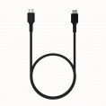 KABEL USB-C / USB-C Greencell PowerFlex 30cm PD 100W czarny silikonowy