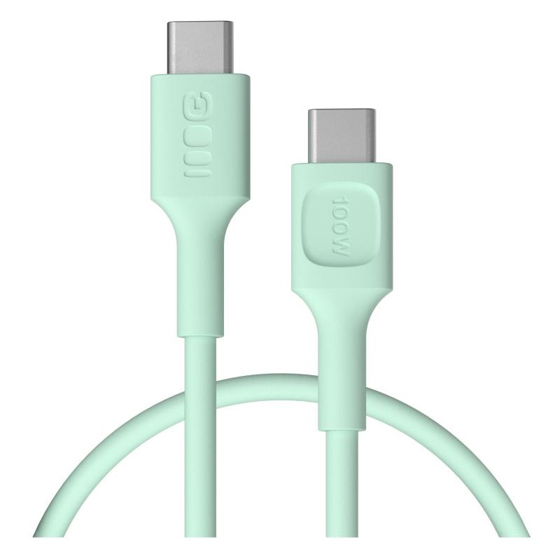 KABEL USB-C / USB-C Greencell PowerFlex 30cm PD 100W zielony silikonowy