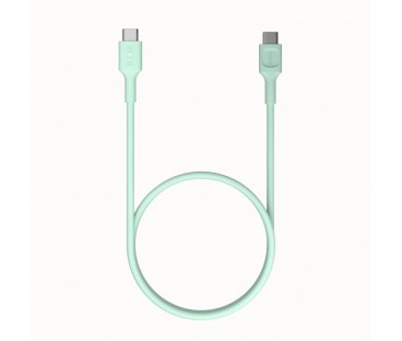 KABEL USB-C / USB-C Greencell PowerFlex 30cm PD 100W zielony silikonowy