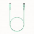 KABEL USB-C / USB-C Greencell PowerFlex 30cm PD 100W zielony silikonowy