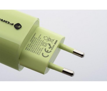 ŁADOWARKA SIECIOWA Forcell F-Energy GaN III VT-41 33 W 1x USB-C 1x USB-A PD 3.0 QC 4.0 ZIELONA