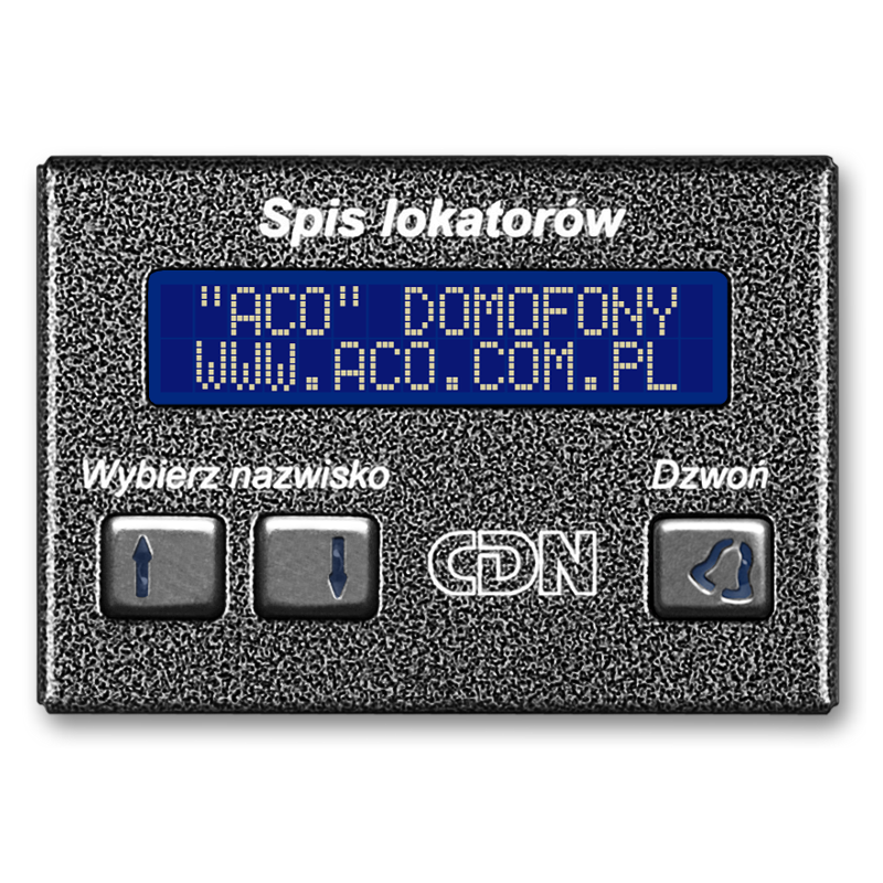 ACO CDN-230E GR Elektroniczny spis lokatorów grafit ACO CDN-230E GR Elektroniczny spis lokatorów grafit