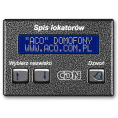 ACO CDN-230E GR Elektroniczny spis lokatorów grafit