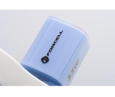 ŁADOWARKA SIECIOWA Forcell F-Energy GaN III VT-41 33 W 1x USB-C 1x USB-A PD 3.0 QC 4.0 NIEBIESKA