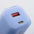 ŁADOWARKA SIECIOWA Forcell F-Energy GaN III VT-41 33 W 1x USB-C 1x USB-A PD 3.0 QC 4.0 NIEBIESKA