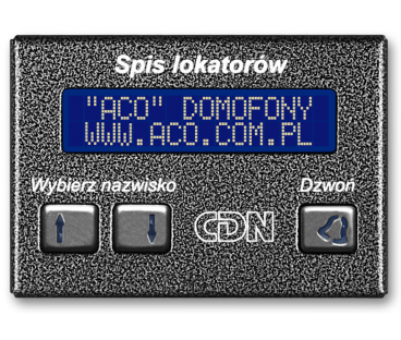 ACO CDN-230E GR Elektroniczny spis lokatorów grafit