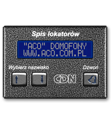 ACO CDN-230E GR Elektroniczny spis lokatorów grafit