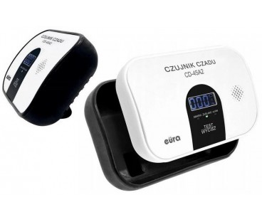Czujnik czadu EURA CD-45A2 wolnostojący, bateryjny, wyswietlacz LCD