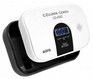 Czujnik czadu EURA CD-45A2 wolnostojący, bateryjny, wyswietlacz LCD