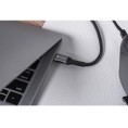 KABEL USB-C / USB-C Forcell F-Energy Cafule 300 cm 240 W 5A PD QC 4.0 CZARNY W OPLOCIE