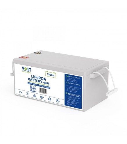 AKUMULATOR VOLT POLSKA LITOWO-ŻELAZOWO-FOSFORANOWY LiFePO4 24V 120Ah 120A