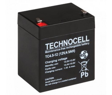 Akumulator AGM TECHNOCELL serii TC 12V 4,5Ah