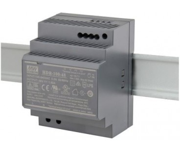 ZASILACZ IMPULSOWY NA SZYNĘ DIN MEAN WELL HDR-100-48 48V/100W/1.92A