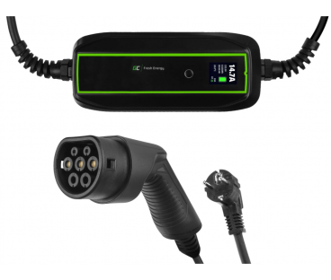 ŁADOWARKA MOBILNA DO SAMOCHODÓW ELEKRTYCZNYCH Green Cell 3,6kW TYPE 2