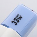 ŁADOWARKA SIECIOWA Forcell F-Energy GaN III VT-41 33 W 1x USB-C 1x USB-A PD 3.0 QC 4.0 NIEBIESKA
