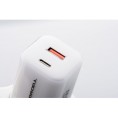 ŁADOWARKA SIECIOWA Forcell F-Energy GaN III VT-41 33 W 1x USB-C 1x USB-A PD 3.0 QC 4.0 BIAŁA