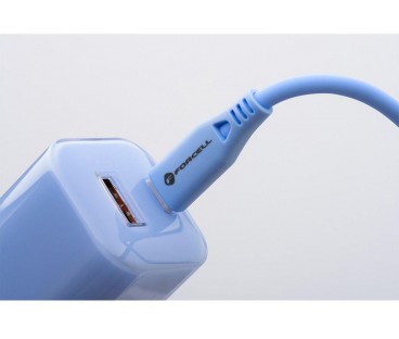 ŁADOWARKA SIECIOWA Forcell F-Energy GaN III VT-41 33 W 1x USB-C 1x USB-A PD 3.0 QC 4.0 NIEBIESKA