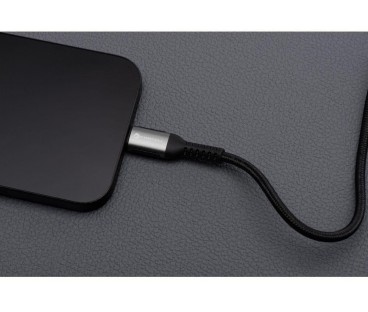 KABEL USB-C / USB-C Forcell F-Energy Cafule 120 cm 240 W 5A PD QC 4.0 CZARNY W OPLOCIE