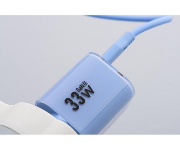 ŁADOWARKA SIECIOWA Forcell F-Energy GaN III VT-41 33 W 1x USB-C 1x USB-A PD 3.0 QC 4.0 NIEBIESKA