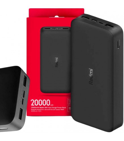 Powerbank Xiaomi 20000mAh Redmi 18W FastCharge Czarny