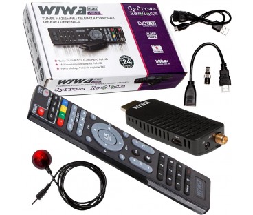 Tuner DVB-T/T2 WIWA H.265 MINI