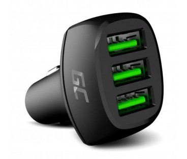 ŁADOWARKA SAMOCHODOWA Green Cell POWERRIDE 54W 3xUSB 18W ULTRA CHARGE CADGC01