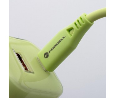 ŁADOWARKA SIECIOWA Forcell F-Energy GaN III VT-41 33 W 1x USB-C 1x USB-A PD 3.0 QC 4.0 ZIELONA
