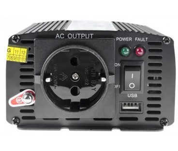 PRZETWORNICA NAPIĘCIA Green Cell 24V / 230V 300W/600W MODYFIKOWANA SINUSOIDA