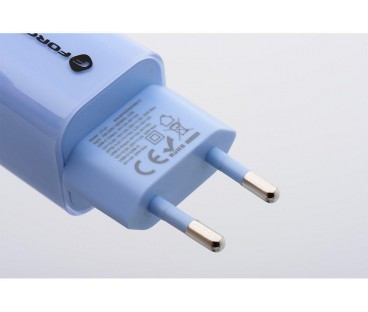 ŁADOWARKA SIECIOWA Forcell F-Energy GaN III VT-41 33 W 1x USB-C 1x USB-A PD 3.0 QC 4.0 NIEBIESKA