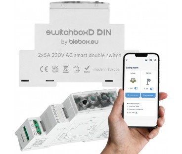 Moduł przekaźnikowy switchboxd din Blebox