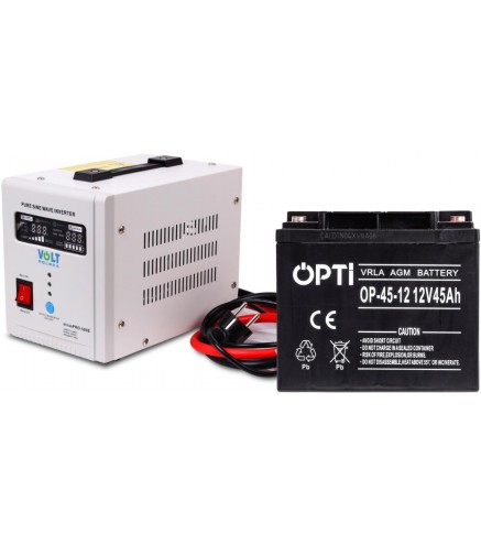 Zestaw do awaryjnego zasilania 45Ah 500W