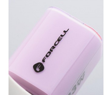 ŁADOWARKA SIECIOWA Forcell F-Energy GaN III VT-41 33 W 1x USB-C 1x USB-A PD 3.0 QC 4.0 FIOLETOWA
