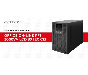 UPS ZASILACZ AWARYJNY Armac Office 3000VA ON-LINE PF1 Dust Free