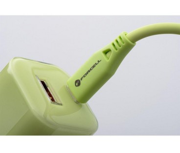 ŁADOWARKA SIECIOWA Forcell F-Energy GaN III VT-41 33 W 1x USB-C 1x USB-A PD 3.0 QC 4.0 ZIELONA