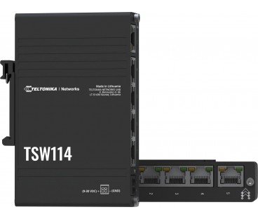 Teltonika TSW114 switch przemysłowy 5xGE (TSW114000000) DIN