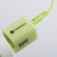 ŁADOWARKA SIECIOWA Forcell F-Energy GaN III VT-41 33 W 1x USB-C 1x USB-A PD 3.0 QC 4.0 ZIELONA