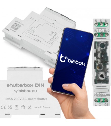 Moduł sterowania roletami shutterbox din Blebox