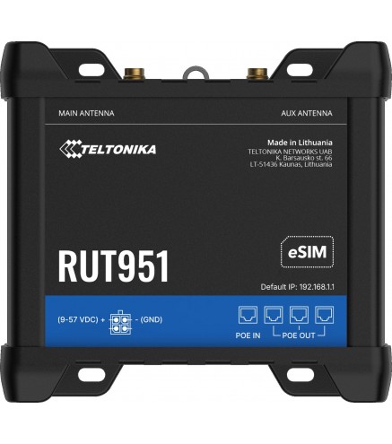 Teltonika RUT951 router przemysłowy 4G / LTE (RUT951000000)