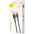 KABEL USB-A / USB-C Baseus Cafule CATKLF-U91 300cm 2A QC 3.0 CZARNO-CZERWONY W OPLOCIE KABEL USB-A / USB-C Baseus Cafule CATKLF-U91 300cm 2A QC 3.0 CZARNO-CZERWONY W OPLOCIE
