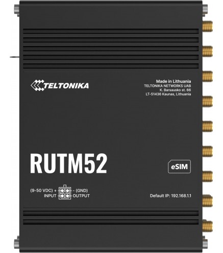 Teltonika RUTM52 router przemysłowy 5G (RUTM52100000)