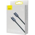 KABEL USB-C / Lightning iPhone Baseus Crystal CAJY000201 1.2m 20W PD Quick Charging CZARNY W OPLOCIE PREMIUM KABEL USB-C / Lightning iPhone Baseus Crystal CAJY000201 1.2m 20W PD Quick Charging CZARNY W OPLOCIE PREMIUM
